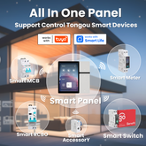 TOSCPM-T DIY Wi-Fi Tuya 3-Schaltungen Smartes Steuerpaneel | 3,5 Zoll mit LCD-Touchscreen und Sigmesh | IR-Fernbedienung ETL Geprüft TONGOU